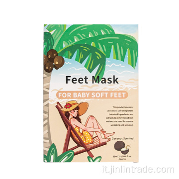 Maschera nutriente naturale organica per la cura della pelle dei piedi